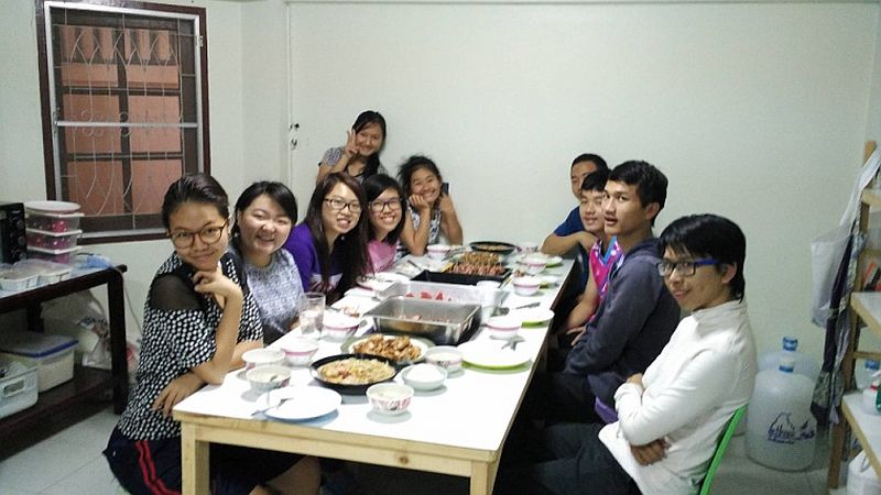 我和頌靈為JY@Land預備答謝的晚餐